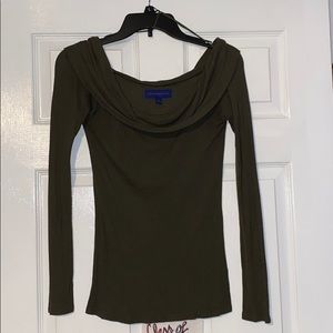 Army Green Off the Shoulder Top